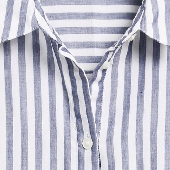 NWT Banana Republic Cotton Roll-Cuff Shirt - Picture 5 of 6